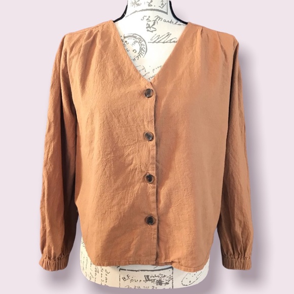 play bonbon, Long Sleeve Button Down Shirt, Size L - Picture 3 of 15